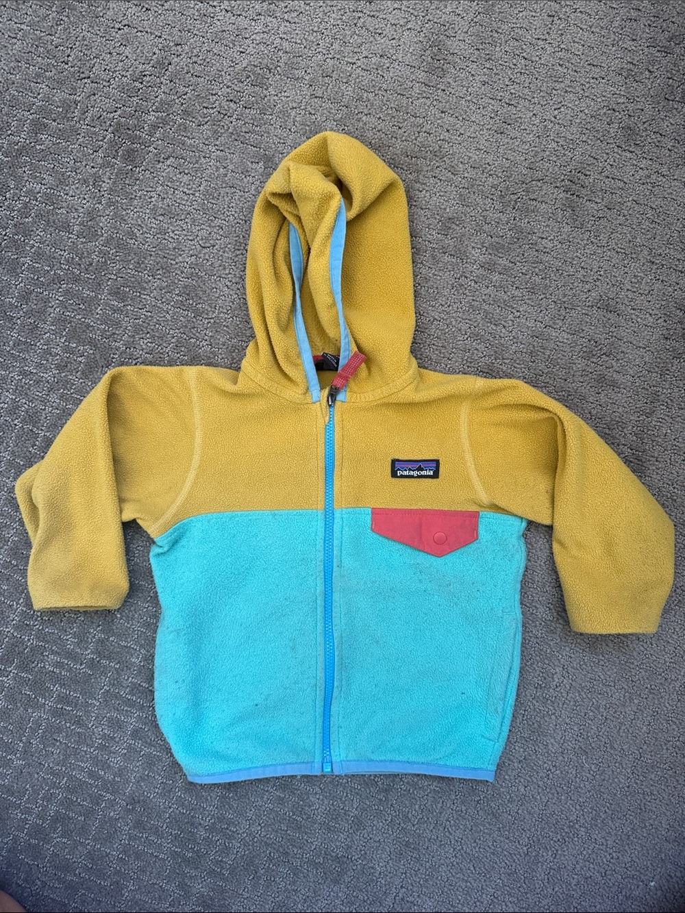 Patagonia Baby' Two-Tone Fleece Hoodie
